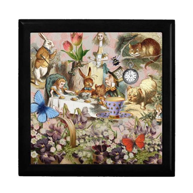 Alice in Wonderland Tea Party Art Gift Box (Front)