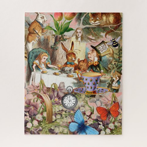 Alice in Wonderland Tea Party Art Jigsaw Puzzle