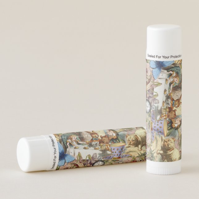 Alice in Wonderland Tea Party Art Lip Balm (Front)