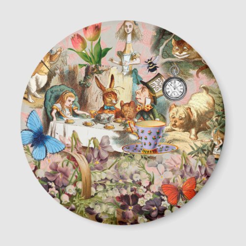 Alice in Wonderland Tea Party Art Magnet