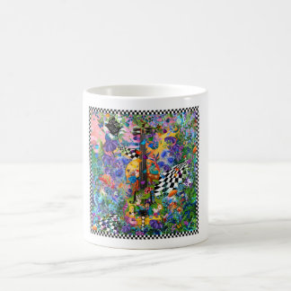Alice In Wonderland Tea Party Art Mug by Juleez
