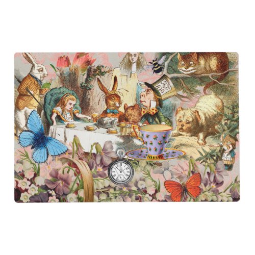 Alice in Wonderland Tea Party Art Placemat