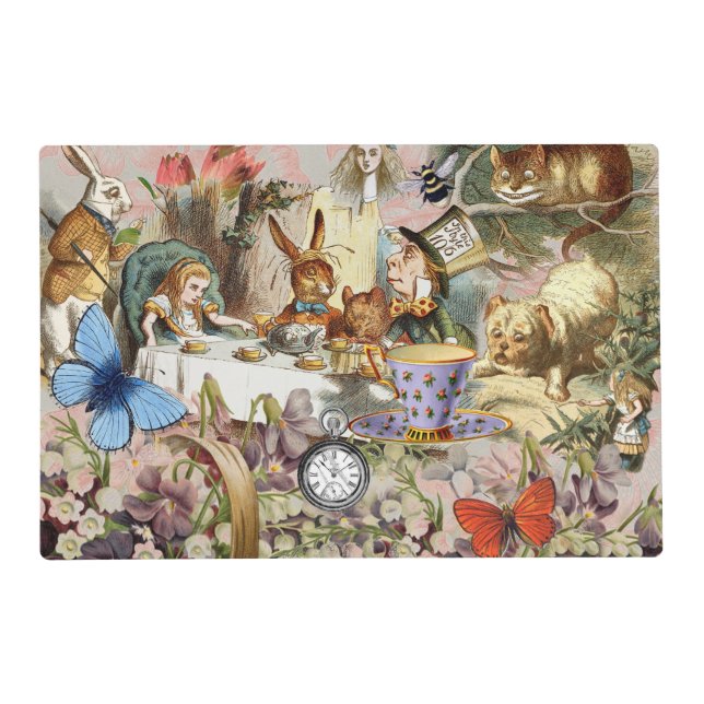 Alice in Wonderland Tea Party Art Placemat (Front)