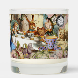 Alice in Wonderland Tea Party Art Scented Candle