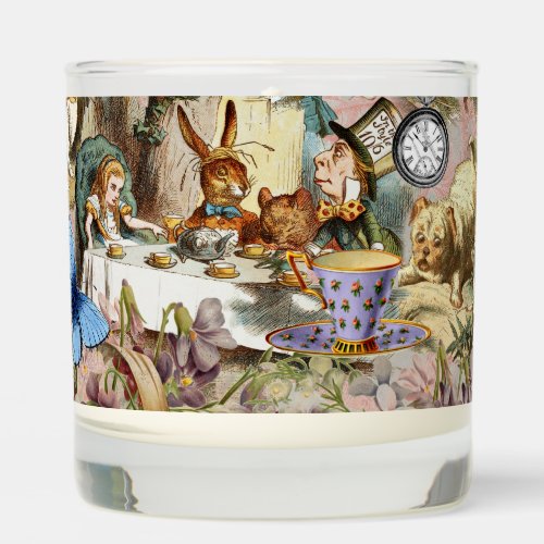 Alice in Wonderland Tea Party Art Scented Candle