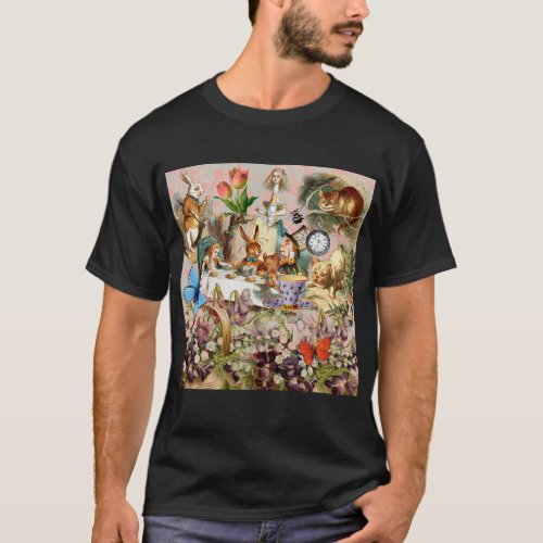 Alice in Wonderland Tea Party Art T_Shirt