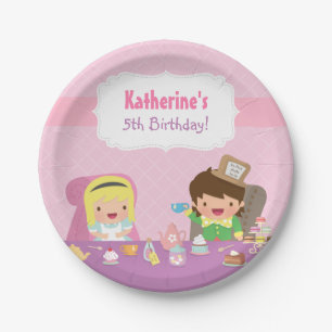 Alice in Wonderland Tea Party Birthday Supplies Paper Plates