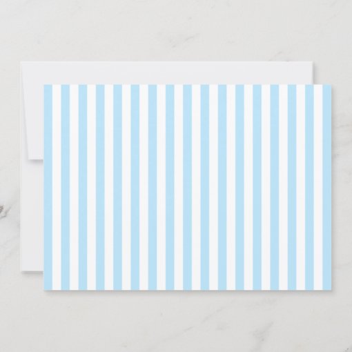 Alice in Wonderland Tea Party Blue Stripes Invitation | Zazzle