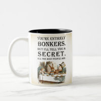 Alice In Wonderland - Tea Party - Bonkers Quote