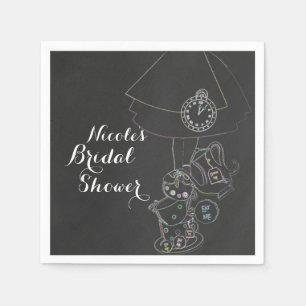 Alice in Wonderland Tea Party Chalkboard Party Napkins