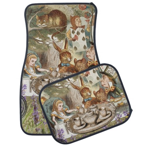 Alice in Wonderland Tea Party Guests Car Floor Mat