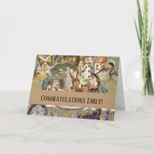 Alice in Wonderland Tea Party Guests Card