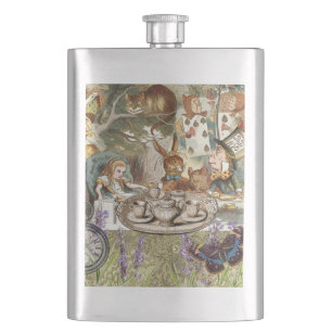 Alice in Wonderland Tea Party Guests Flask