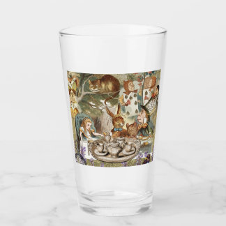 Alice in Wonderland Tea Party Guests Glass