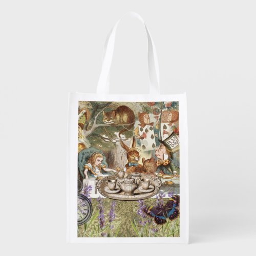 Alice in Wonderland Tea Party Guests Grocery Bag