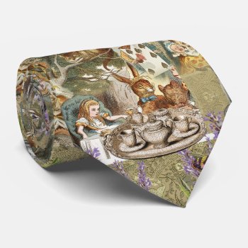 Alice In Wonderland Tea Party Guests Neck Tie by antiqueart at Zazzle