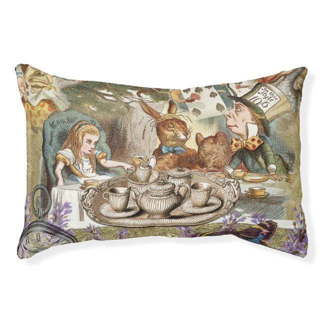 Alice in Wonderland Tea Party Guests Pet Bed (Front)