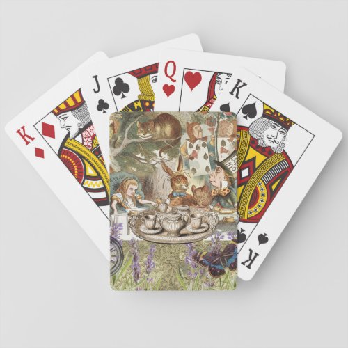 Alice in Wonderland Tea Party Guests Poker Cards