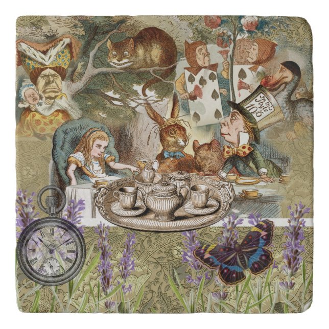 Alice in Wonderland Tea Party Guests Trivet (Front)