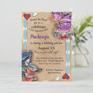 Alice in Wonderland Tea Party Invitation