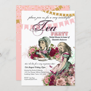 Alice In Wonderland Tea Party Invitation ANY EVENT