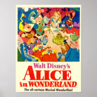 Alice In Wonderland Tea Party Poster