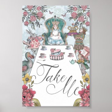 Alice in Wonderland Tea Party Take Me Poster