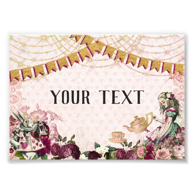 Alice in Wonderland Tea Photo Print (Front)