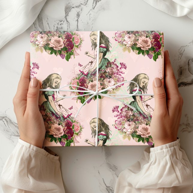 Alice In Wonderland Tea Time Wrapping Paper (Creator Uploaded)