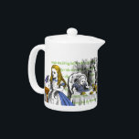 Alice in Wonderland Teapot<br><div class="desc">A collection of refurbished vintage illustrations and quotes from the original Alice in Wonderland book.</div>
