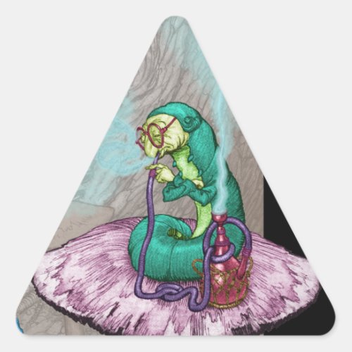 Alice in Wonderland _ The Caterpillar Triangle Sticker