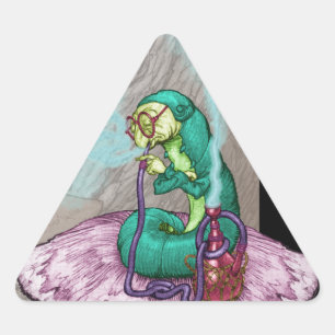 Alice in Wonderland - The Caterpillar Triangle Sticker