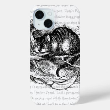 Alice In Wonderland | The Cheshire Cat Case-mate I Iphone 15 Case by WaywardMuse at Zazzle