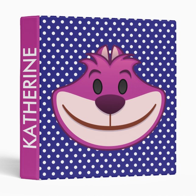 Alice In Wonderland | The Cheshire Cat Emoji Binder (Front/Spine)