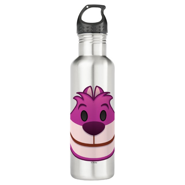 Alice In Wonderland | The Cheshire Cat Emoji Stainless Steel Water Bottle (Front)