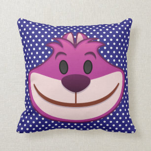 Alice In Wonderland The Cheshire Cat Emoji Throw Pillow