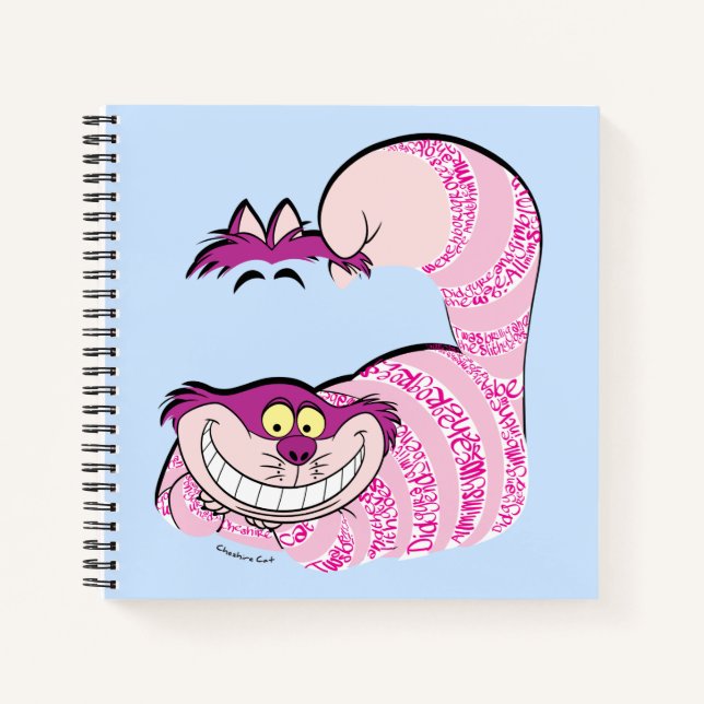 Alice In Wonderland | The Cheshire Cat in Text Notebook (Front)