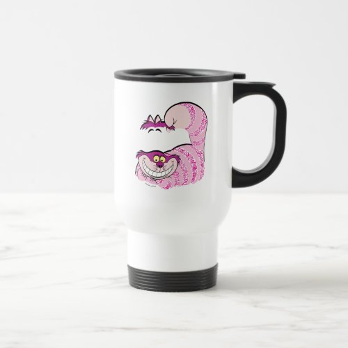 Alice In Wonderland  The Cheshire Cat in Text Travel Mug