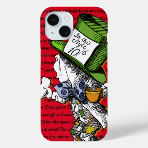 Alice in Wonderland  The Mad Hatter Case_Mate iPh iPhone 15 Case