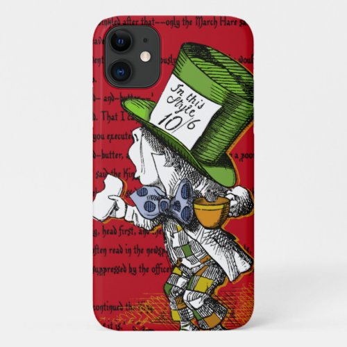Alice in Wonderland  The Mad Hatter iPhone 11 Case