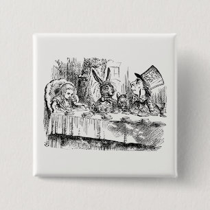 Alice in Wonderland - The Mad Hatter’s Tea Party Button