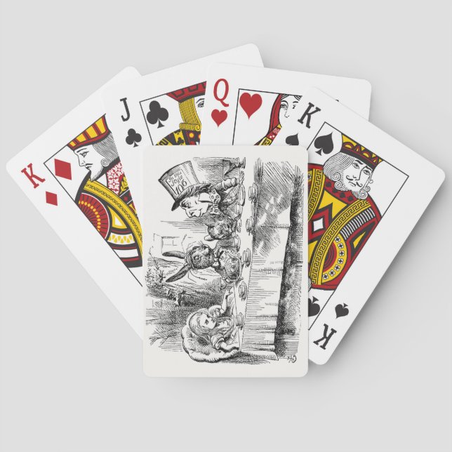 Alice in Wonderland - The Mad Hatter’s Tea Party Poker Cards (Back)