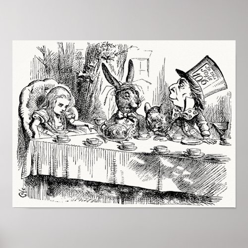 Alice in Wonderland _ The Mad Hatters Tea Party Poster