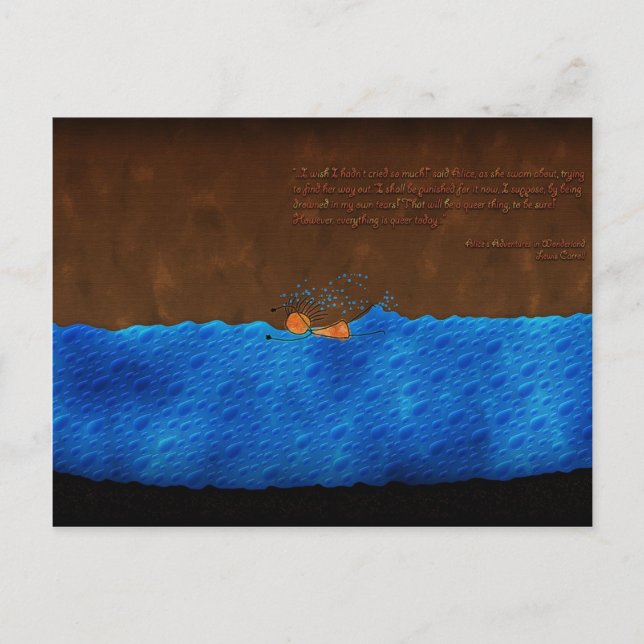 Alice in Wonderland-The Pool Of Tears Postcard (Front)