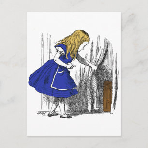 Alice in Wonderland - The Small Door Postcard