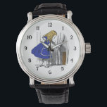 Alice in Wonderland - The Small Door Watch<br><div class="desc">Original Artwork from Lewis Carroll's Alice in Wonderland,  Through The Looking Glass and Alice's Adventures Underground featuring the Cheshire Cat,  Red Queen,  The Hookah Smoking Caterpillar,  The Mad Hatter at the Mad Tea Party,  The White Rabbit,  and the others.</div>