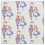 Alice in Wonderland &amp; the unicorn fabric design