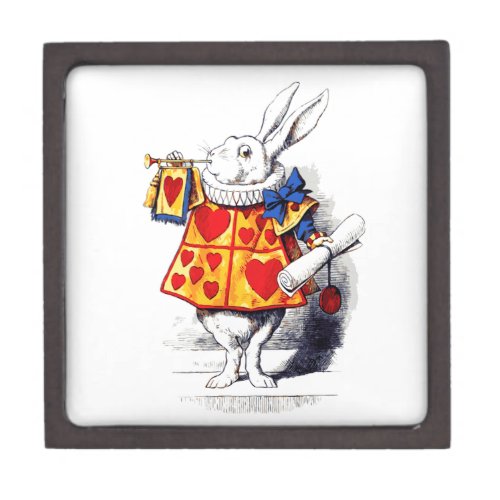 Alice in Wonderland The White Rabbit by Tenniel Keepsake Box