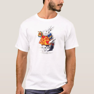 Alice in Wonderland The White Rabbit by Tenniel T-Shirt