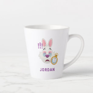 Alice In Wonderland The White Rabbit Emoji Latte Mug